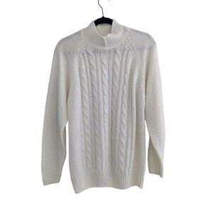 Vintage Miranda Grandma Cottagecore 80s 90s Turtleneck Sweater Size L